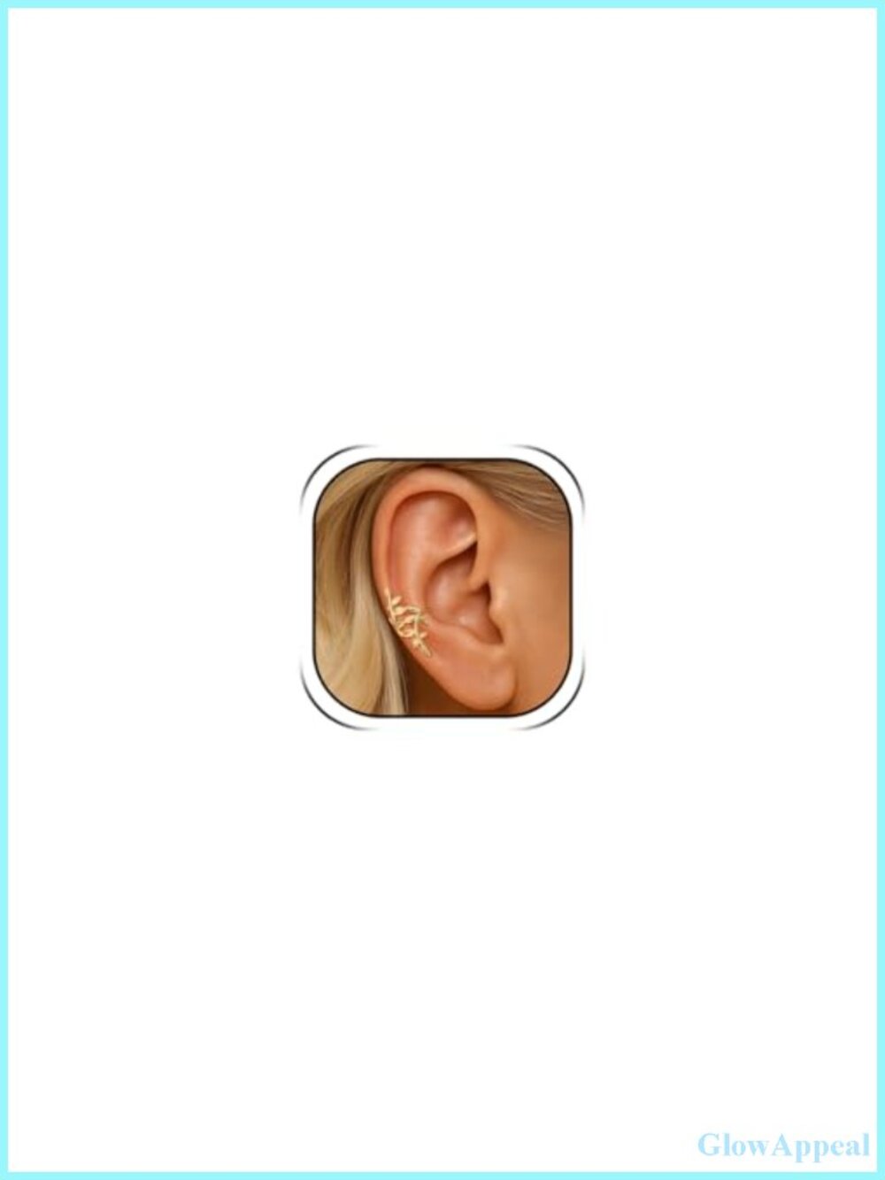 Gold Leaf Ear Cuff Earrings for Women Non Pierced Clip On Boho Lightweight
